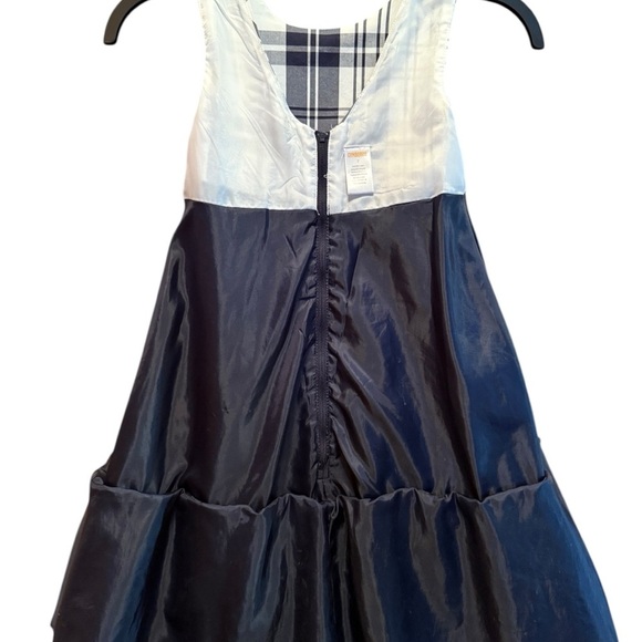 Gymboree White and Blue Sleeveless A-line Dress - Picture 7 of 10